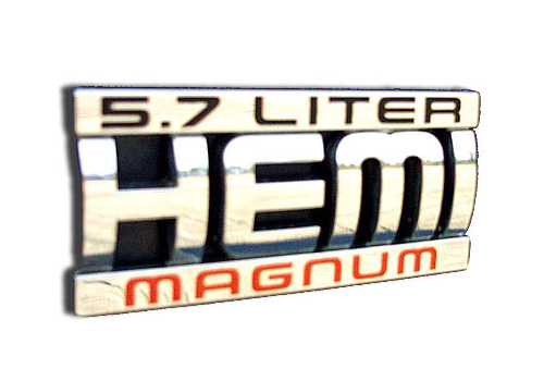 Mopar OEM "5.7L Hemi Magnum" Emblem - Click Image to Close